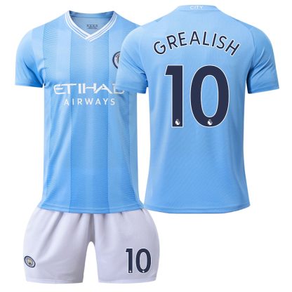 Nogometni dresi kompleti za otroke Manchester City Domači 2023-24 GREALISH 10