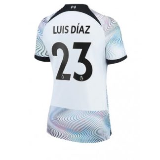 Novo Ženski Nogometni dresi Liverpool Gostujoči Kratek Rokav 2022-23 Luis Diaz 23