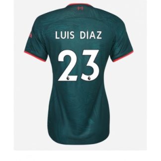 Novo Ženski Nogometni dresi Liverpool Tretji Kratek Rokav 2022-23 Luis Diaz 23