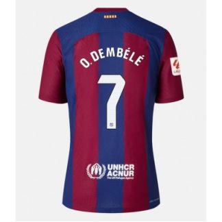 Ousmane Dembele 7 Ženski Nogometni dresi Barcelona Domači 2023-24 Kratek Rokav