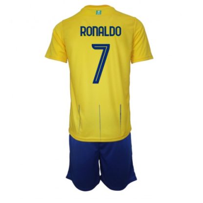 Cristiano Ronaldo #7 Poceni Otroški Nogometni dresi kompleti za otroke Al-Nassr Domači 2023-2024