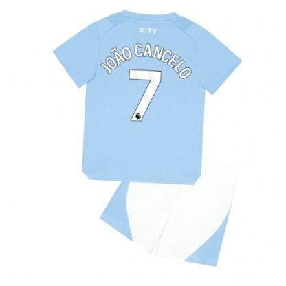 Joao Cancelo #7 Otroški Nogometni dresi kompleti za otroke Manchester City Domači 2023-24