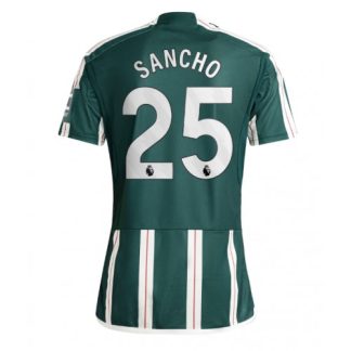 Prodajo Moški Nogometni dresi Manchester United Gostujoči 2023-24 Kratek Rokav Jadon Sancho 25