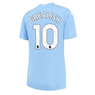 kje kupiti Ženski Nogometni dresi Manchester City Domači 2023-24 Kratek Rokav Jack Grealish 10