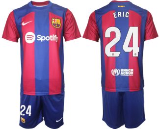 Najcenejši Moški Nogometni dresi komplet Barcelona Domači 2023-24 z imenom ERIC 24