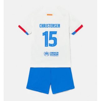 Najcenejši Otroški Nogometni dresi komplet Barcelona Gostujoči 2023-24 Andreas Christensen 15