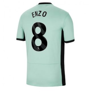 kje kupiti najcenejši Moški Nogometni dresi Chelsea Tretji 2023-24 Kratek Rokav tisk Enzo Fernandez 8