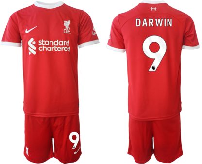 Najcenejši Moški Nogometni dresi kompleti Liverpool Domači 2023 2024 Darwin Nunez 9